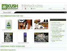 Tablet Screenshot of kushstocks.com